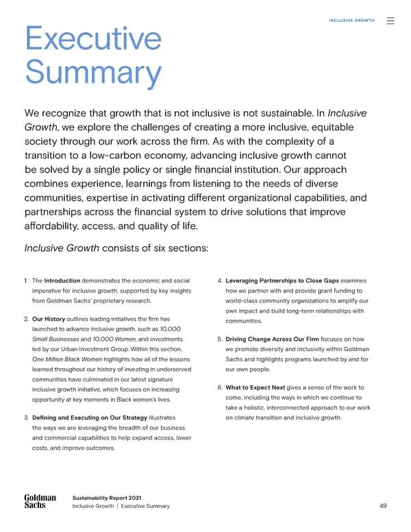 Goldman Sachs sustainability report - Page 49