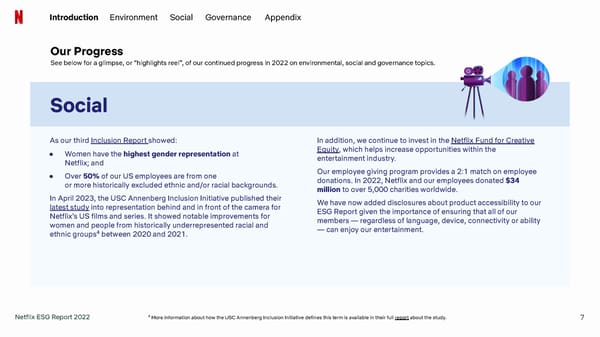 Netflix 2022 ESG Report - Page 7