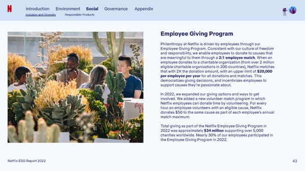 Netflix 2022 ESG Report - Page 43