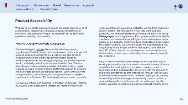 Netflix 2022 ESG Report - Page 52