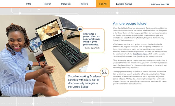 Cisco FY23 Purpose Report - Page 57