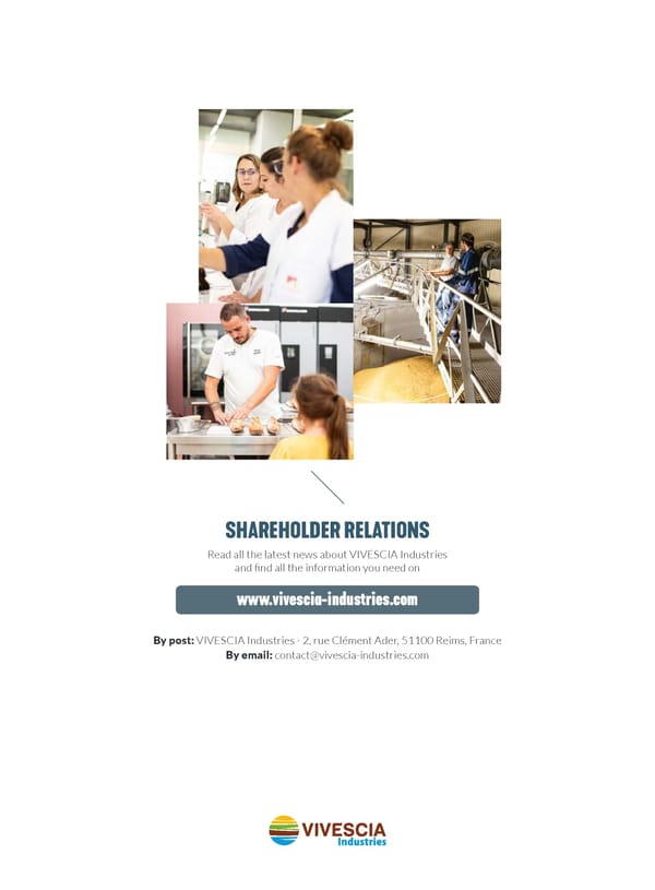 Shareholders' Newsletter - VIVESCIA Industries - 2022-2023 - Page 24