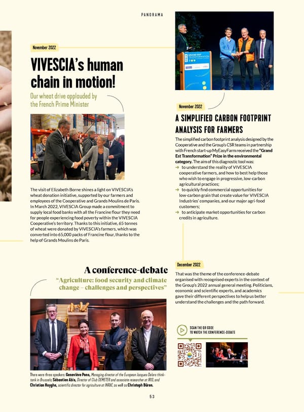 Integrated Report VIVESCIA Group | July 2022 - June 2023 - Page 55