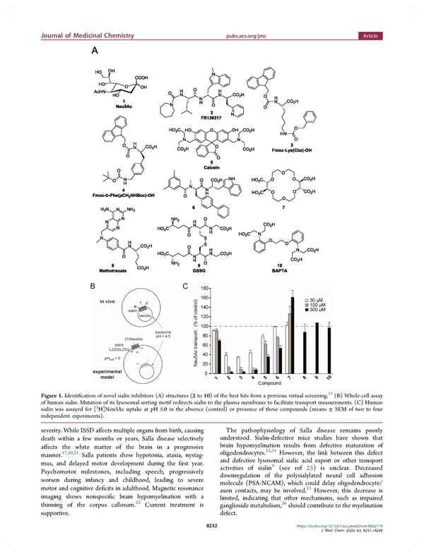 Amino Acids Bearing Aromatic or Heteroaromatic Substituents as a New Class of Ligands for the Lysosomal Sialic Acid Transporter Sialin - Page 2