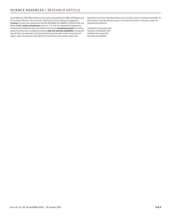 The molecular mechanism of sialic acid transport mediated by Sialin - Page 9