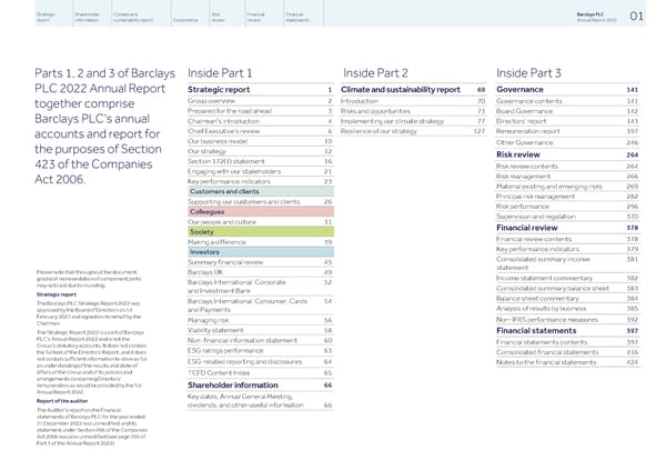 Barclays PLC - Annual Report - 2022 - Page 3