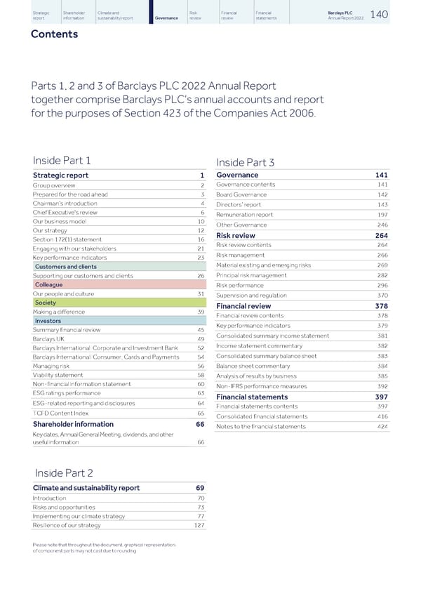 Barclays PLC - Annual Report - 2022 - Page 142