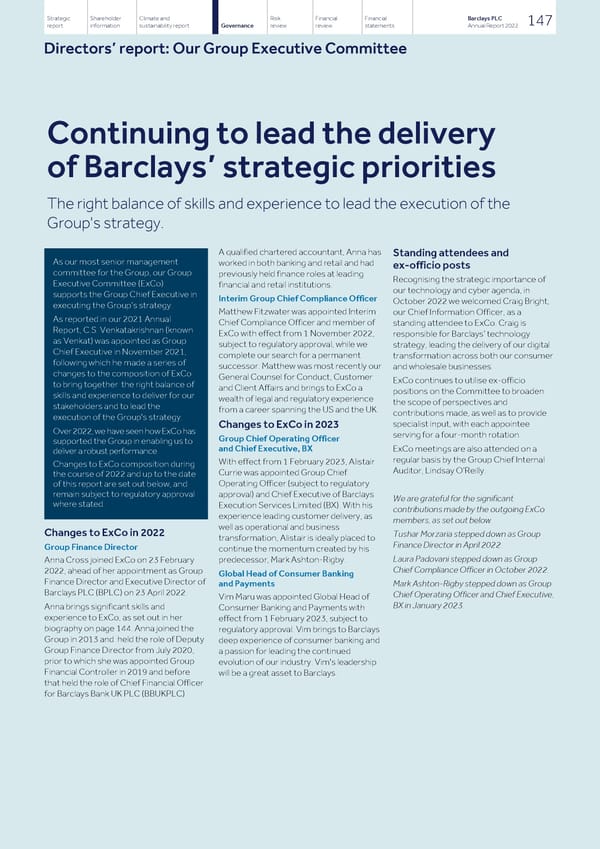 Barclays PLC - Annual Report - 2022 - Page 149