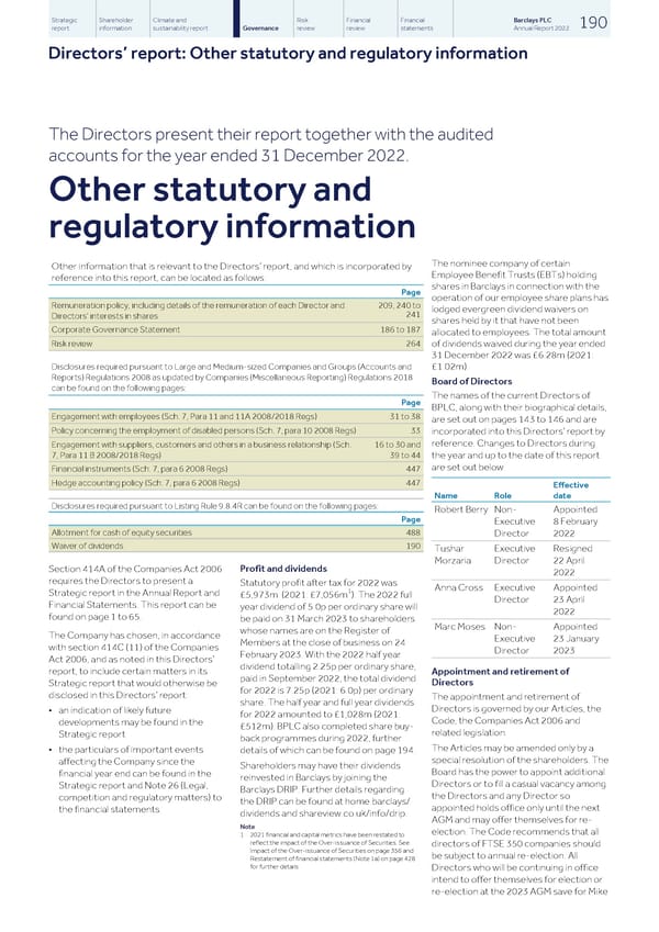 Barclays PLC - Annual Report - 2022 - Page 192