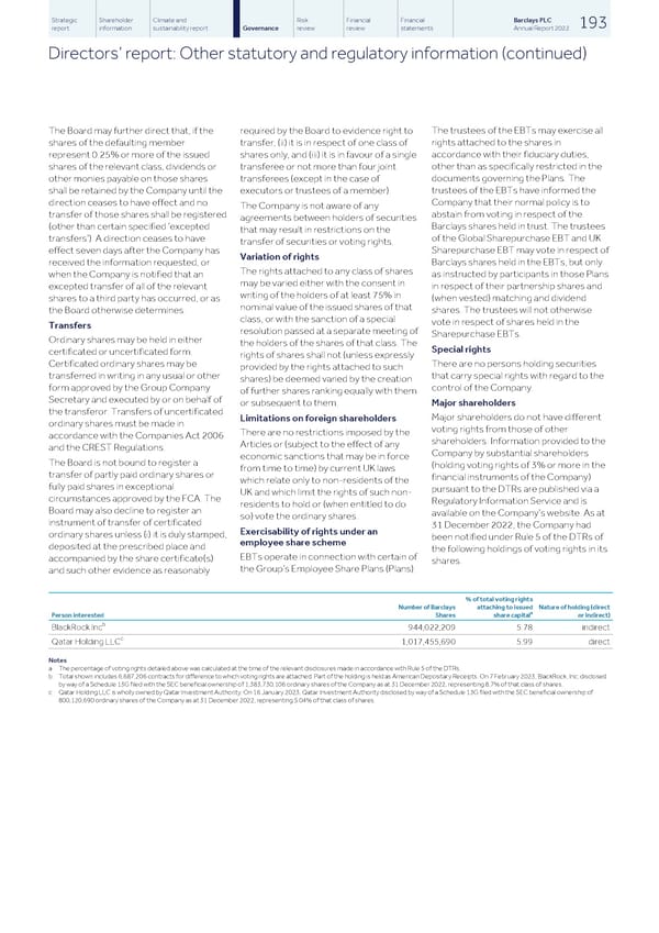 Barclays PLC - Annual Report - 2022 - Page 195