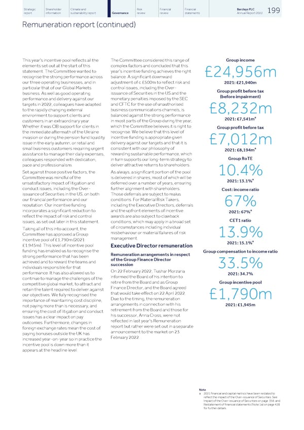 Barclays PLC - Annual Report - 2022 - Page 201