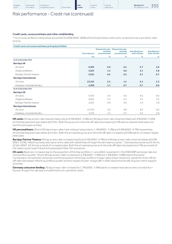 Barclays PLC - Annual Report - 2022 - Page 337