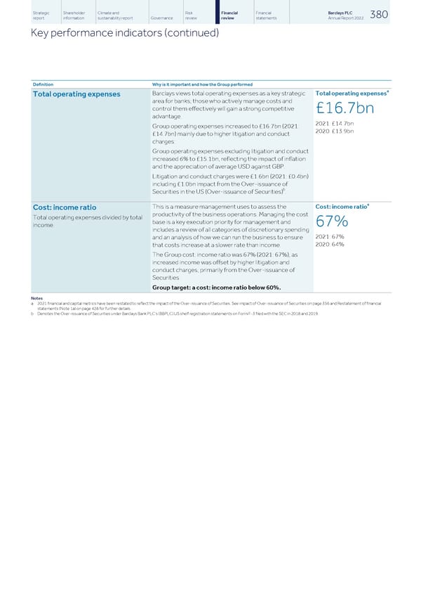 Barclays PLC - Annual Report - 2022 - Page 382