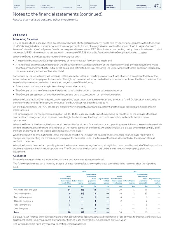 Barclays PLC - Annual Report - 2022 - Page 473