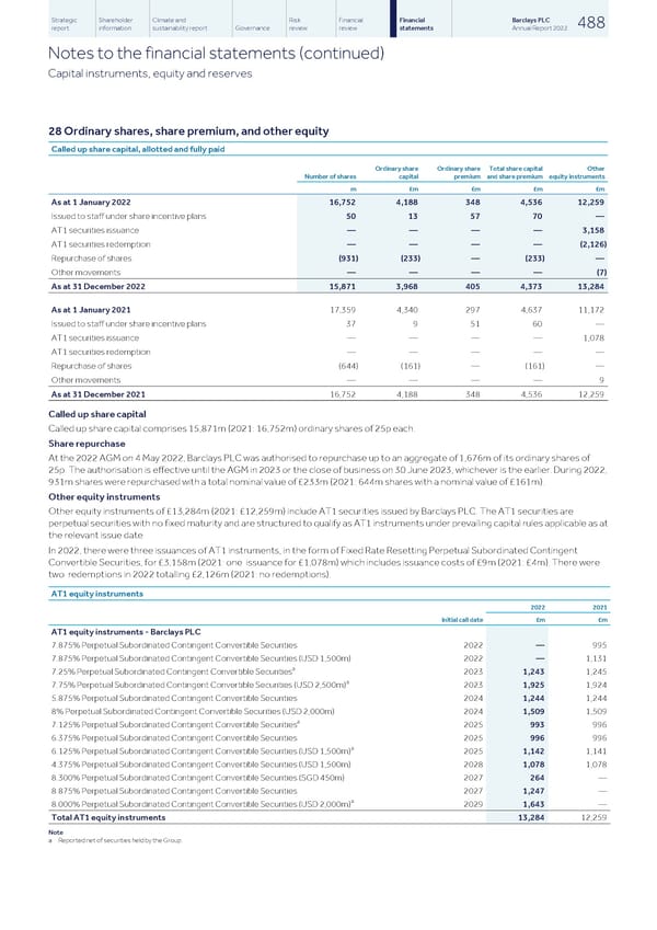 Barclays PLC - Annual Report - 2022 - Page 490