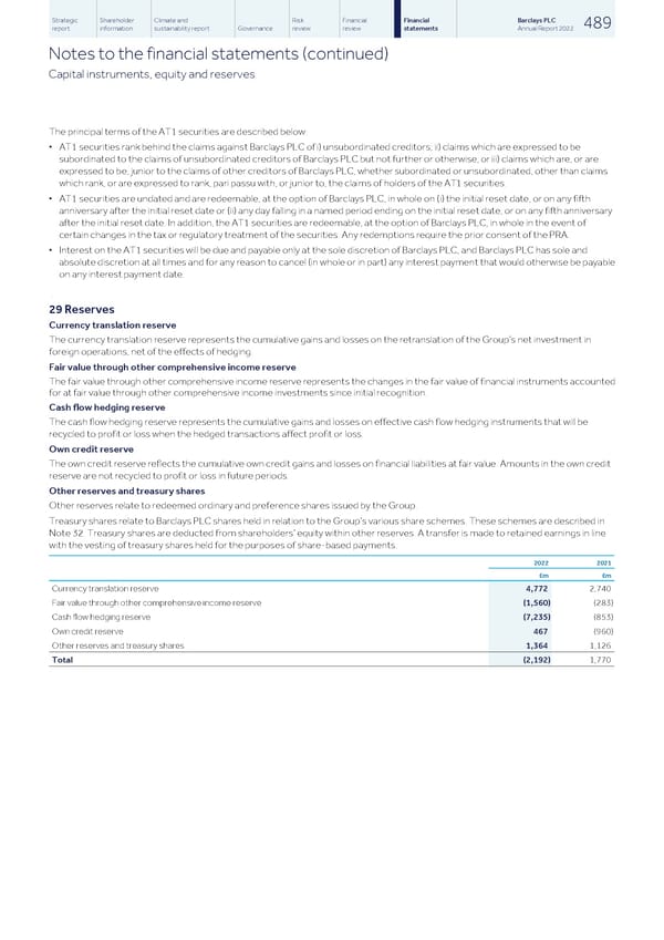 Barclays PLC - Annual Report - 2022 - Page 491