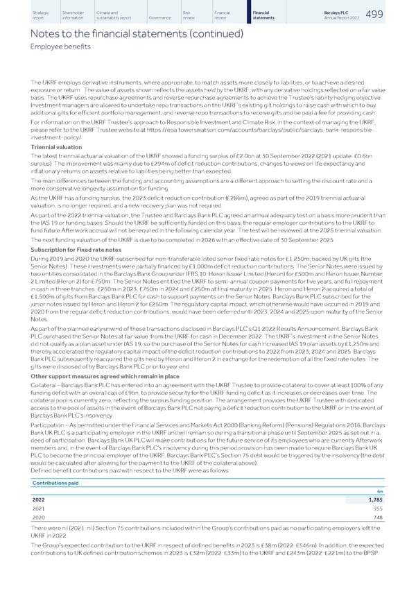 Barclays PLC - Annual Report - 2022 - Page 501