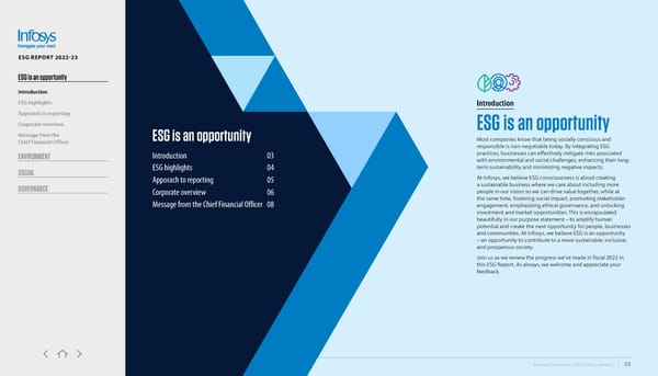 Infosys ESG report 2022-23 - Page 3