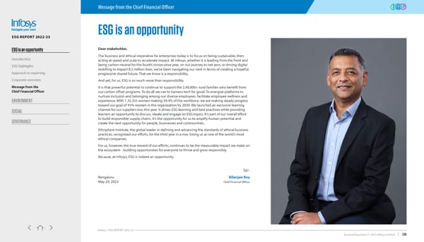 Infosys ESG report 2022-23 - Page 8