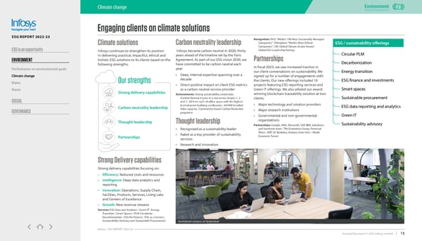 Infosys ESG report 2022-23 - Page 15