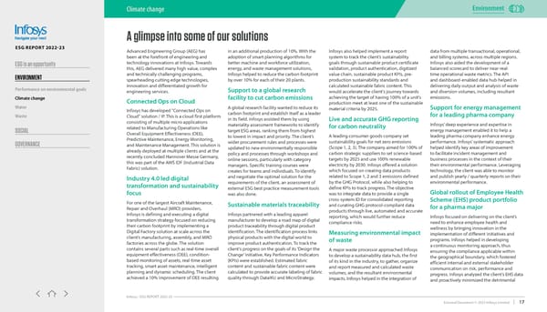 Infosys ESG report 2022-23 - Page 17