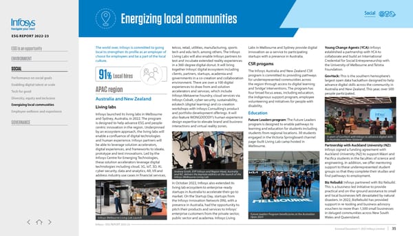 Infosys ESG report 2022-23 - Page 35