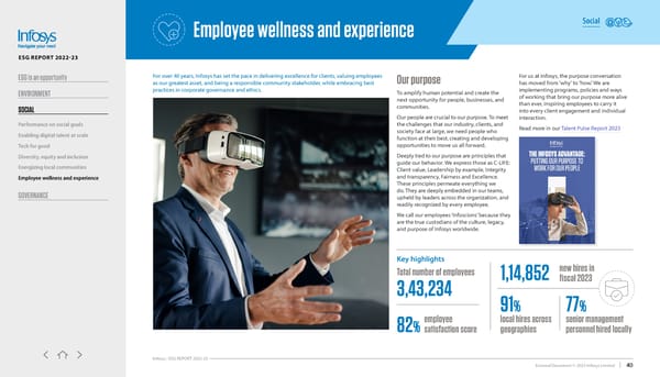 Infosys ESG report 2022-23 - Page 40