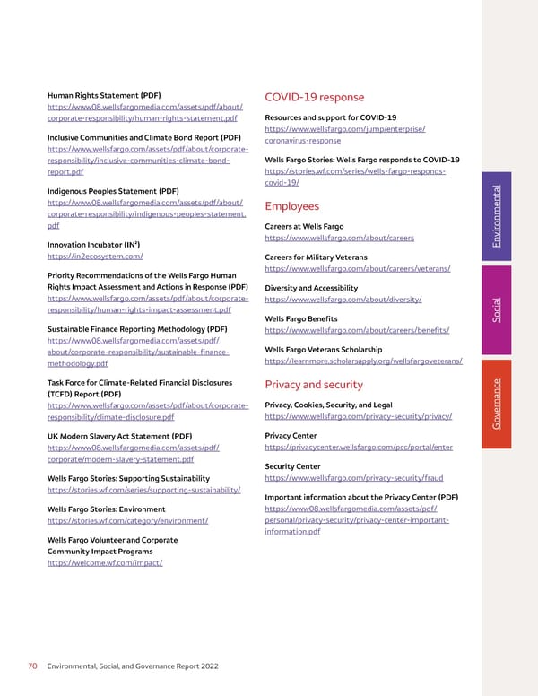 Environmental, Social, and Governance (ESG) Report - Page 70