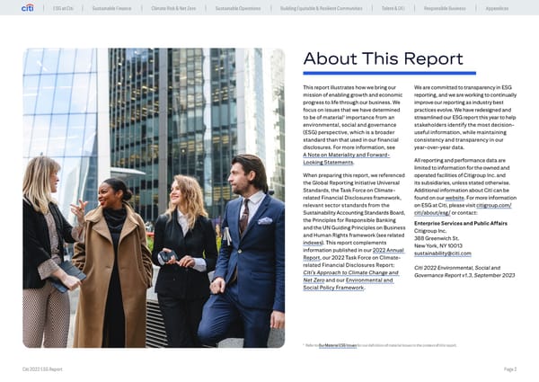 Global ESG Report 2022 Citi Bookmarked - Page 2