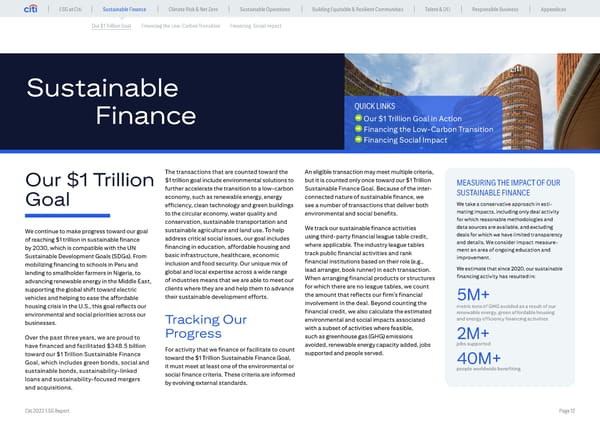 Global ESG Report 2022 Citi Bookmarked - Page 12