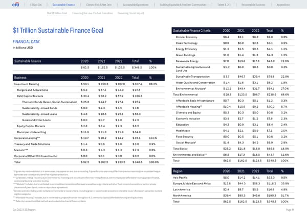 Global ESG Report 2022 Citi Bookmarked - Page 14