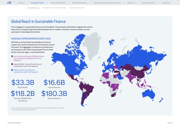 Global ESG Report 2022 Citi Bookmarked - Page 20