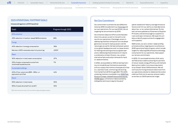 Global ESG Report 2022 Citi Bookmarked - Page 35