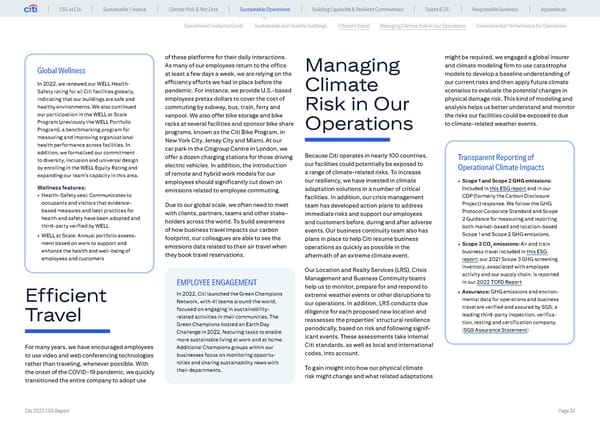 Global ESG Report 2022 Citi Bookmarked - Page 37