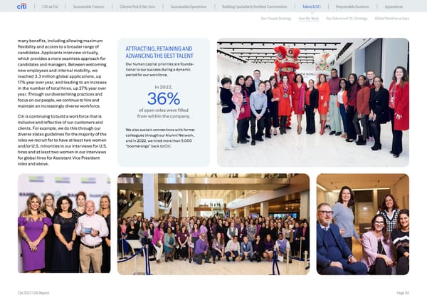 Global ESG Report 2022 Citi Bookmarked - Page 50