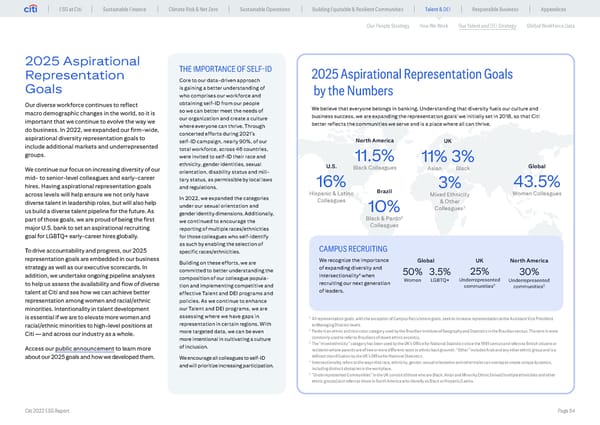 Global ESG Report 2022 Citi Bookmarked - Page 54