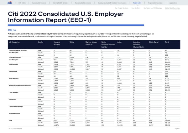 Global ESG Report 2022 Citi Bookmarked - Page 63