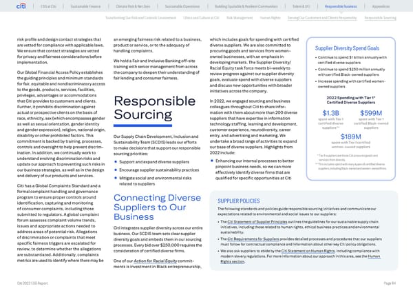 Global ESG Report 2022 Citi Bookmarked - Page 84