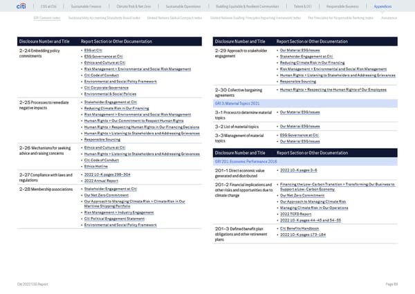 Global ESG Report 2022 Citi Bookmarked - Page 89