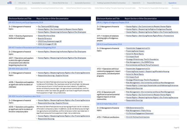 Global ESG Report 2022 Citi Bookmarked - Page 92