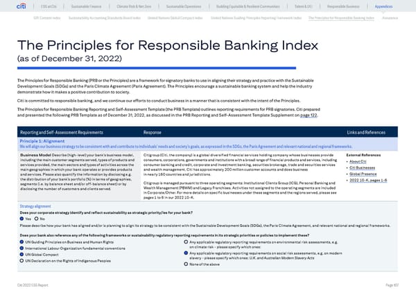 Global ESG Report 2022 Citi Bookmarked - Page 107