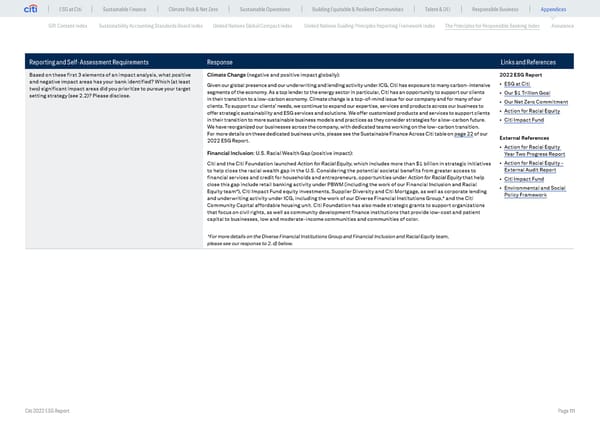 Global ESG Report 2022 Citi Bookmarked - Page 111