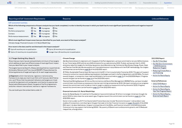 Global ESG Report 2022 Citi Bookmarked - Page 113