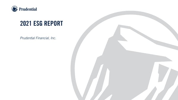 2021 ESG Report - Page 1