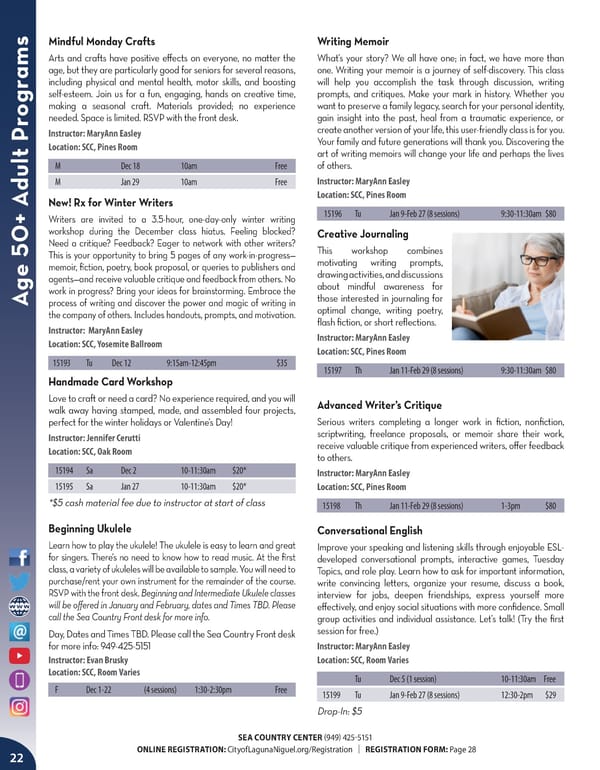 Winter 2023-2024 Recreation Brochure - Page 24