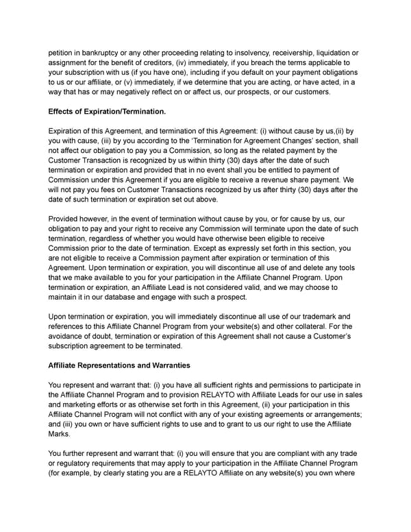 Affiliate Channel Program Agreement (ACPA) - Page 8