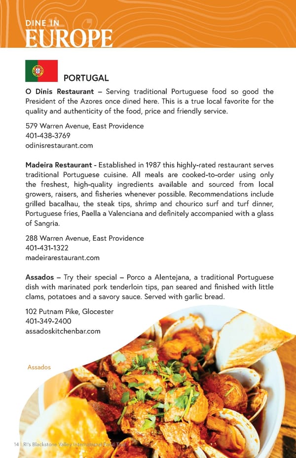 Blackstone Valley International Food Trail Guide - Page 14