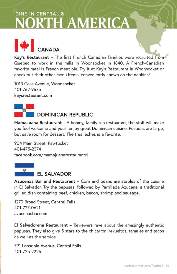 Blackstone Valley International Food Trail Guide - Page 15