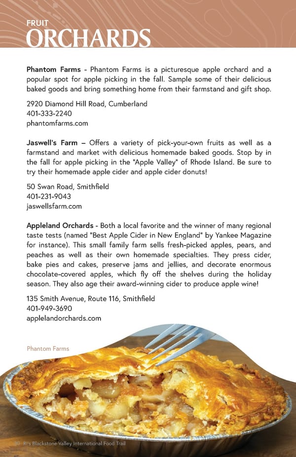 Blackstone Valley International Food Trail Guide - Page 30
