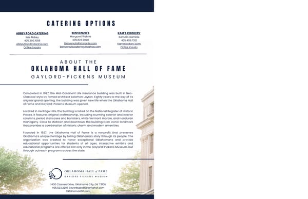 Oklahoma Hall of Fame Events Brochures 2024 - Page 3